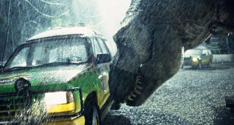 Spielberg e seu parque dos dinossauros.